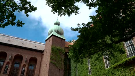 The-courtyard-of-the-Stockholm-City-Hall,-Sweden