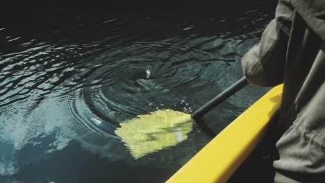 Paddle-in-the-water.-Rowing-in-the-boat,-canoeing.