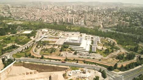 The-parliament-of-Israel-in-Jerusalem---Aerial-shot