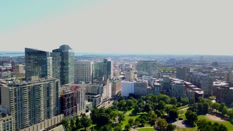Parque-en-la-vista-aérea-de-Boston.
