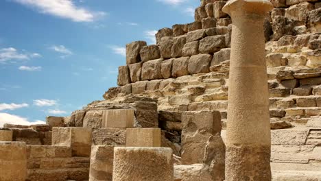 Ancient-ruins-near-the-pyramids-of-Giza.-Egypt.-Timelapse