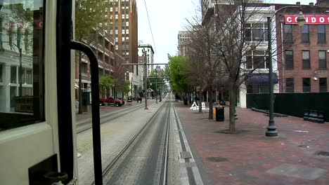 Interior-de-la-ciudad-viaje-en-tranvía-de-Memphis