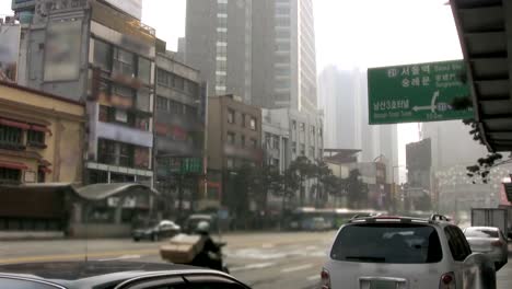 Myongdong-agitado,-Seoul,-Corea-del-Sur-(Time-Lapse