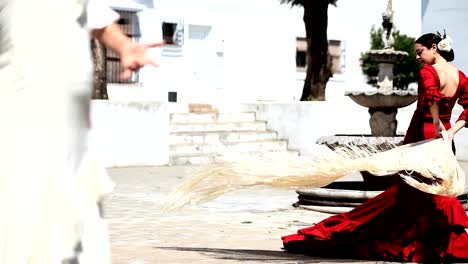 Bailarines-tradicional-de-Flamenco