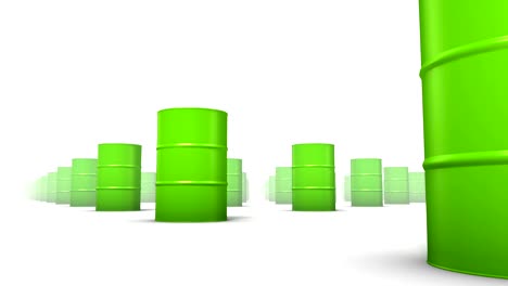Endlose-Öl-Trommeln-Flachwinkelansicht-loop-(grün)