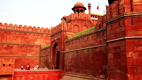 Majestic-Wände-des-Red-Fort