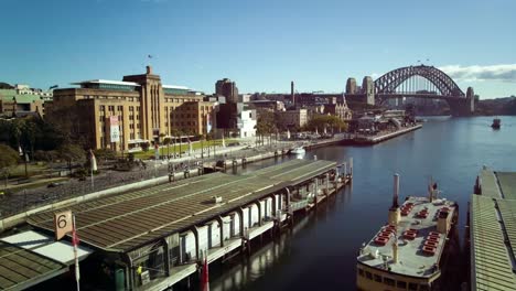 Timelapse-De-Movimiento-Del-Puerto-De-Sydney