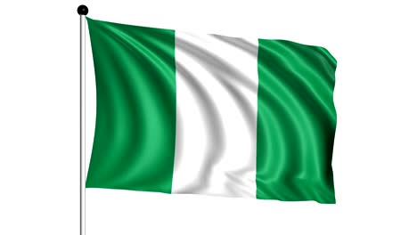 Flagge-von-Nigeria-loop-(alpha-channel)