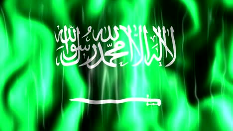 Saudi-Arabien-Flagge-Animation