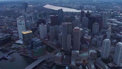 Aerial-view-of-Boston,-Massachusetts