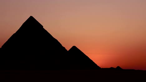 Timelapse.-Sonnenaufgang-über-der-Cheops-Pyramide.-Gizeh,-Ägypten.