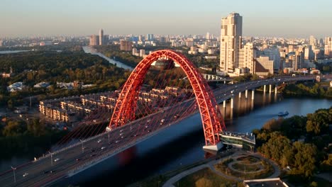 Die-malerische-Brücke-in-Moskau