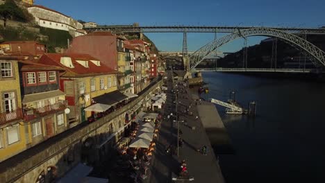 Vista-aérea-de-Oporto,-Portugal