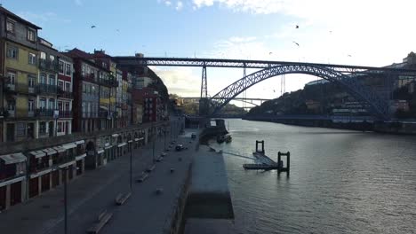 Aerial-View-of-Porto,-Portugal