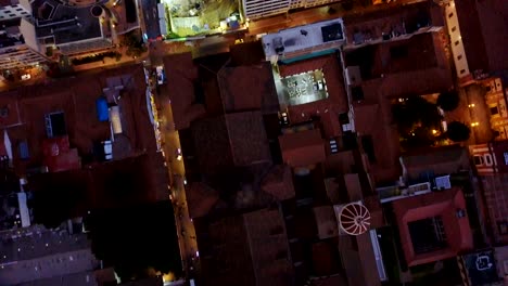 Aerial/Drone-View-of-the-Plaza-de-Bolivar-and-La-Candelaria,-Bogotá,-Colombia-9