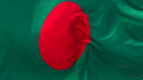 Bangladesh-Flag-Waving-in-Wind-Slow-Motion-Animation-.-4K-Realistic-Fabric-Texture-Flag-Smooth-Blowing-on-a-windy-day-Continuous-Seamless-Loop-Background.