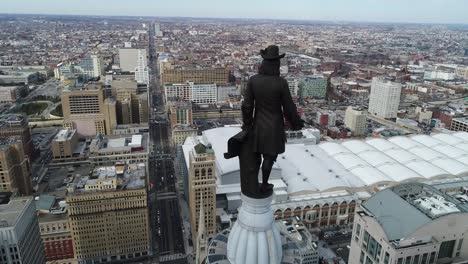 Aerial-of-Philadelphia,-Pennsylvania