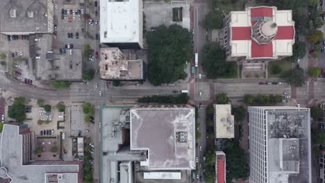 Aerial-of-Downtown-Houston,-Texas