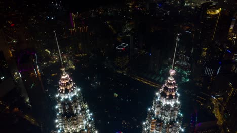 night-kuala-lumpur-tallest-towers-tops-aerial-panorama-timelapse-4k-malaysia