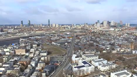 Boston-Massachusetts-Skyline-Antenne-Aus-Süd-Boston-8