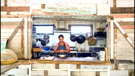 Woman-cooking-in-kitchen