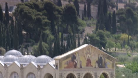 Jerusalén-Gethsemane-iglesia-de-inclinación