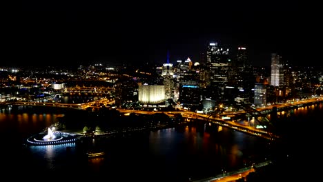 Pittsburgh-anochecer-hasta-la-noche-Timelapse