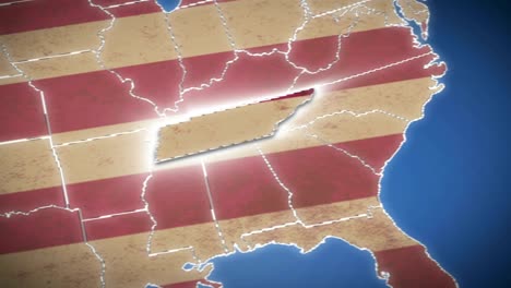 Estados-Unidos-mapa,-Tennessee,-sofá,-todos-los-Estados-que-tienen-disponible