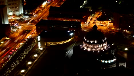 Timelapse-view-of-Boston-at-dark