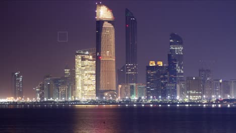 La-noche,-lapso-de-tiempo-de-la-vista-panorámica-de-abu-dhabi