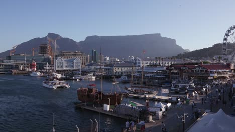 Panoramic-view-of-the-famous-Victoria-and-Alfred-waterfront-Cape-Town,South-Africa