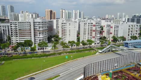 Aerial-view-of-Singapore's-house-estates