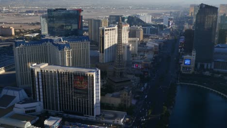 Las-Vegas,-Nevada-Aerial-view-of-Las-Vegas-Strip