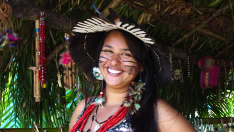 Native-Brazilian-Woman-in-a-Indigenous-Tribe