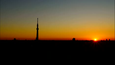 Sonnenaufgang-in-Tokyo-City-1