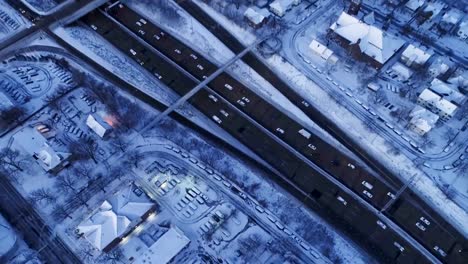 Aerial---Minneapolis-after-Snowfall