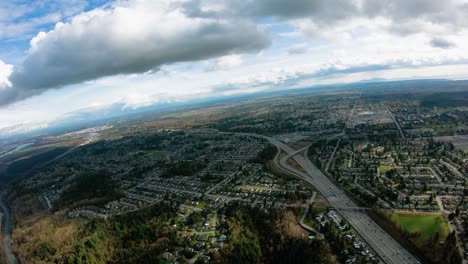 Vista-aérea-de-Surrey-BC-British-Columbia-Canadá