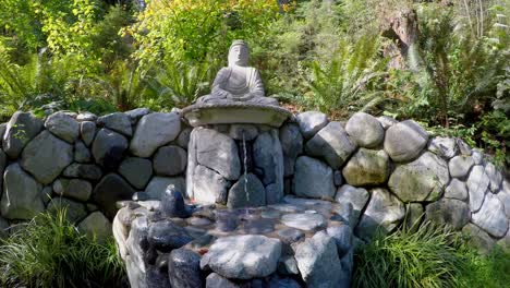 Buddha-Stein-Wasser-Brunnen-Bubbler-sprudelnden-Wasser