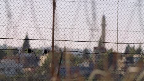 Border-fence-between-Israel-and-West-Bank.-barbed-wire-electronic-fence.