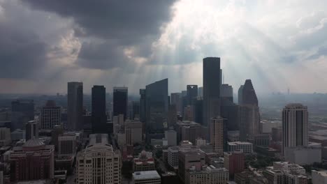 Aerial-of-Downtown-Houston,-Texas