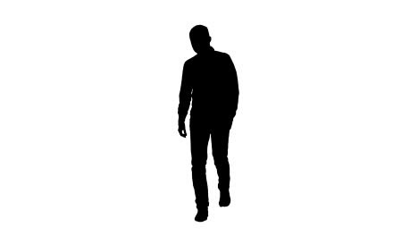 Silhouette-Young-man-walking-in-a-good-mood