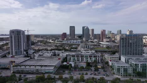 Aerial-of-Downtown-Tampa,-Florida