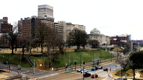 Blick-auf-Memphis,-Tennessee-Skyline