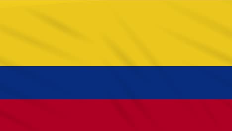 Colombia-flag-waving-cloth,-background-loop
