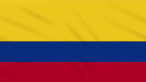 Colombia-bandera-agitando-tela,-bucle-de-fondo