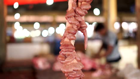 Cow-Intestines-for-sale-at-Butcher's-Shop