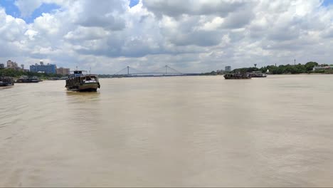 Ganges-river-in-a-beautiful-cloudy-sunny-day