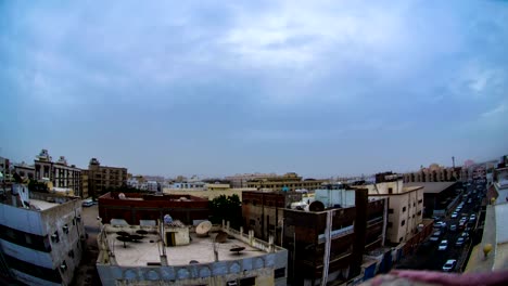 cloudy-sunset-over-southern-of-Jeddah-city-time-lapse