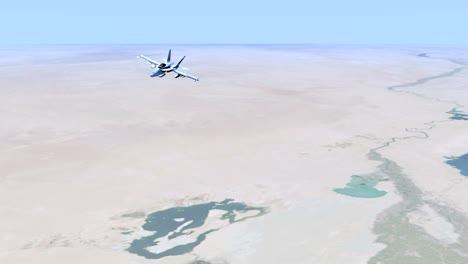 Fighter-Jet-over-Desert