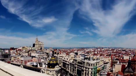 Madrid.-Vista-superior.-Timelapse